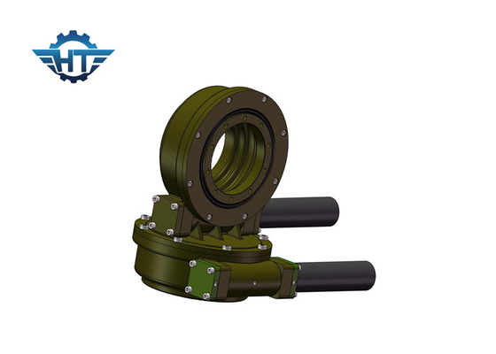 satın al Envelop Dual Axis Worm Gear Slew Drive With 12vdc Electrical Motor , Long Life online manufacture